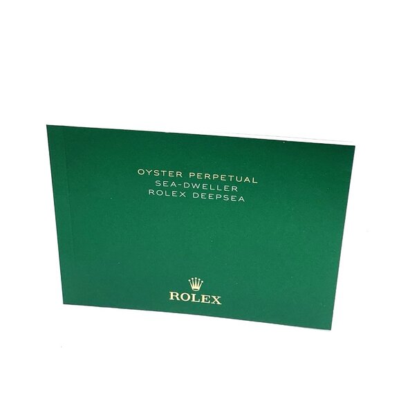 Authentic Rolex Oyster Perpetual Sea-Dweller Deepsea 2022 Green Booklet Manual - Picture 1 of 16